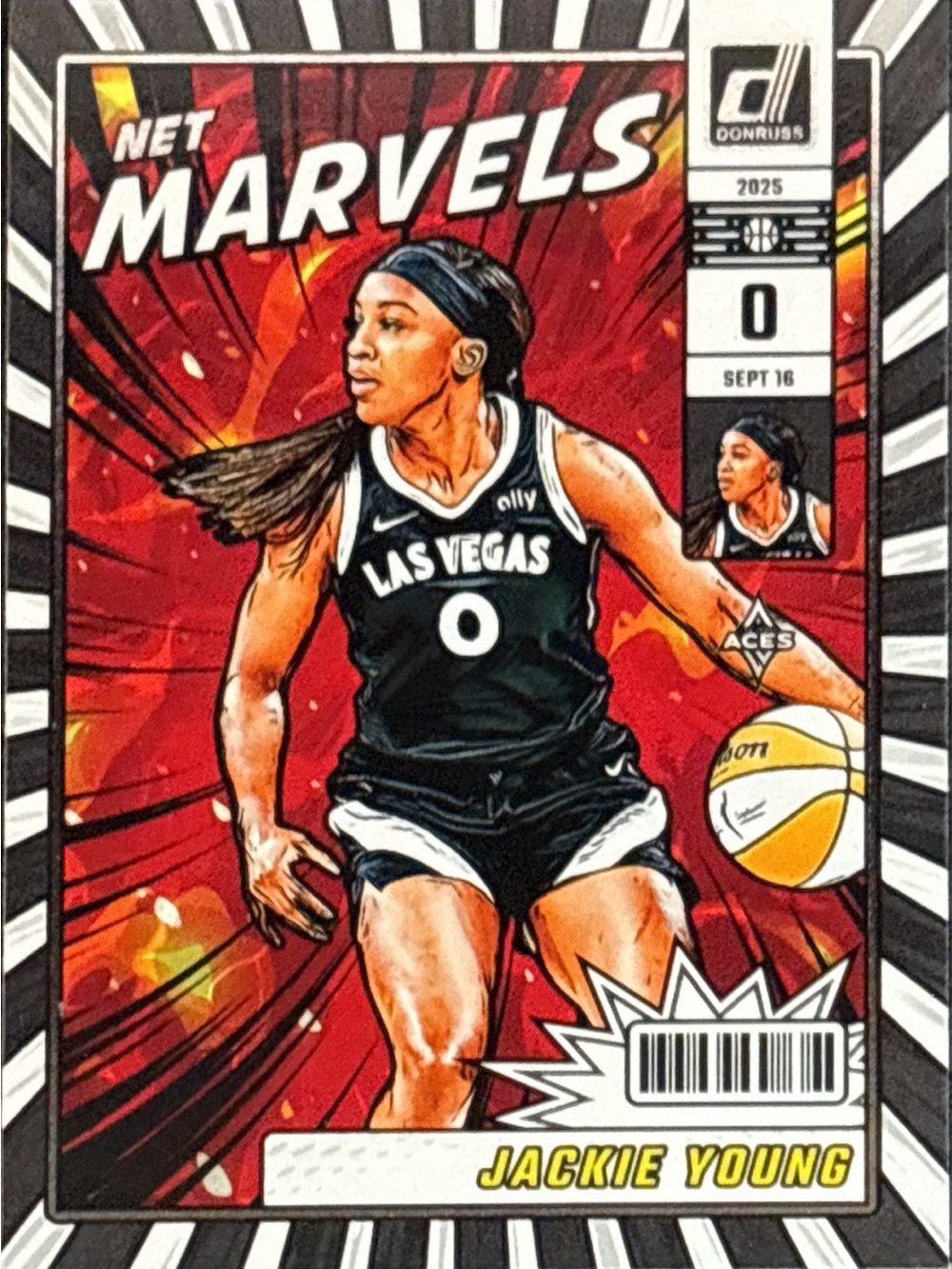 Panini Net Marvels Jackie Young Basketball Trading Card
